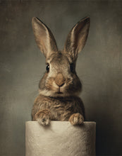 Load image into Gallery viewer, Bunny Toilet Paper Canvas