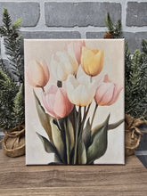 Load image into Gallery viewer, Soft Pastel Tulip Canvas Art-Wrapped Canvas