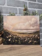 Load image into Gallery viewer, Clover Meadow Rainbow Canvas Art-Flat Canvas