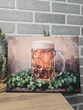 Load image into Gallery viewer, Shamrock Beer Mug Canvas Art-Flat Canvas