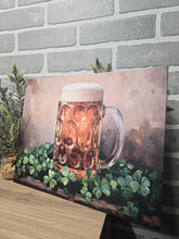 Load image into Gallery viewer, Shamrock Beer Mug Canvas Art-Wrapped Canvas