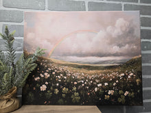 Load image into Gallery viewer, Clover Meadow Rainbow Canvas Art-Wrapped Canvas