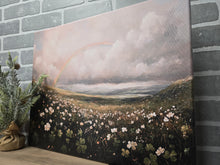 Load image into Gallery viewer, Clover Meadow Rainbow Canvas Art-Wrapped Canvas