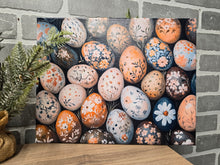 Load image into Gallery viewer, Floral Easter Egg Canvas Art-Wrapped Canvas