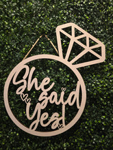 Load image into Gallery viewer, She said Yes Sign Bundle
