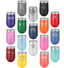 Load image into Gallery viewer, Summer Smiley Face Sunshine 16 oz wine Tumbler