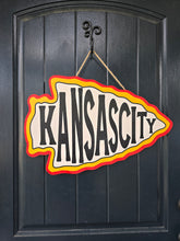 Load image into Gallery viewer, Bold Kansas City Arrowhead Door hanger