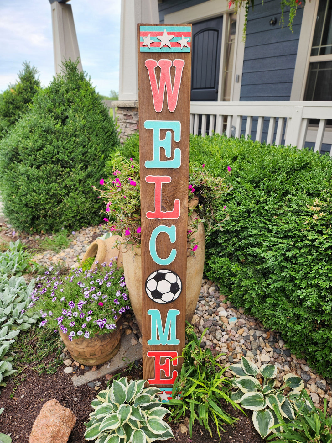 KC Women's soccer standing sign ****NOT shippable****