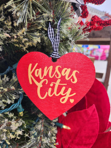 Kansas City New Heart Ornament