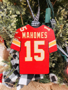 Mahomes Jersey Ornament