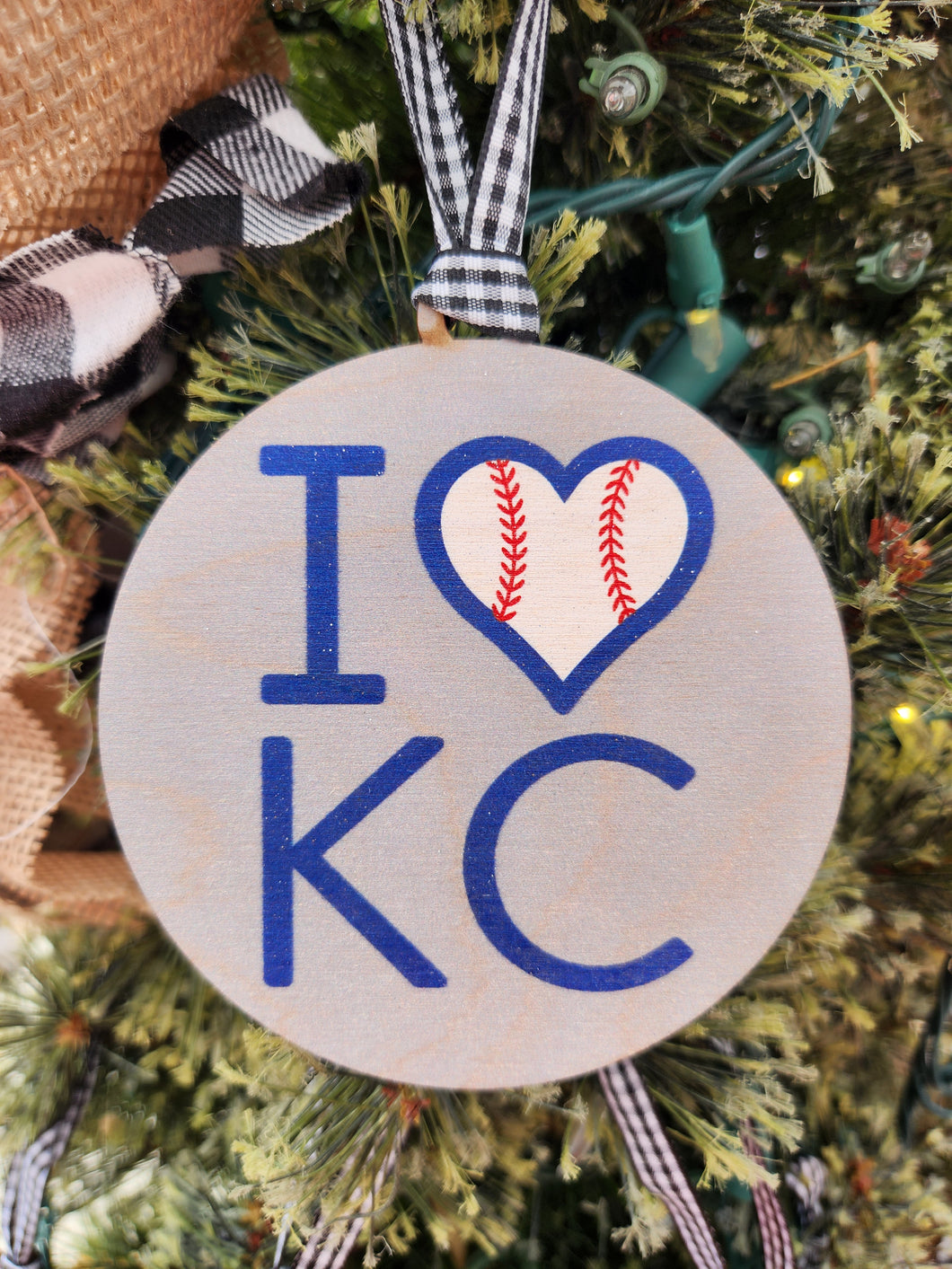 I love KC Baseball ornament