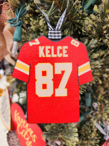 Kelce jersey ornament