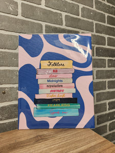 Taylor book stack 11 x 14 canvas board