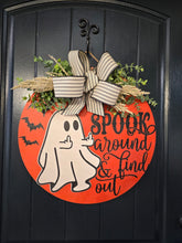 Load image into Gallery viewer, Spook Around and Find Out Door Hanger
