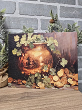 Load image into Gallery viewer, Lucky Clover Pot of Gold Canvas Art-Flat Canvas

