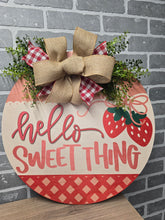 Load image into Gallery viewer, Hello Sweet Thing Door Hanger
