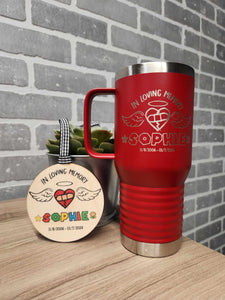 20oz Handled tumbler-Sophie Fazel Fundraiser