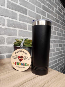 20 oz skinny tumbler-Sophie Fazel Fundraiser