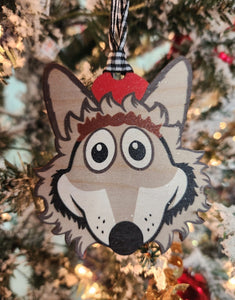 Wolf ornament