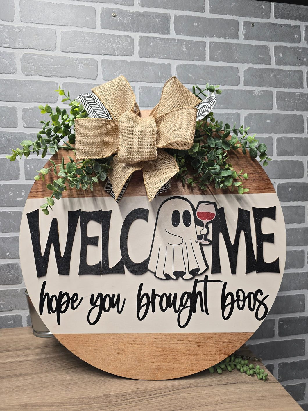 Welcome Boos door hanger