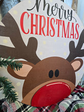 Load image into Gallery viewer, Merry Christmas Reindeer Head
