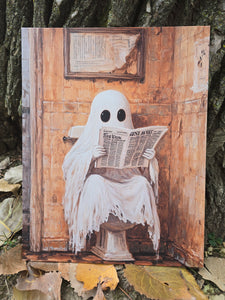 Bathroom Ghost fall 11 x 14