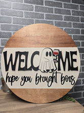 Load image into Gallery viewer, Welcome Boos door hanger
