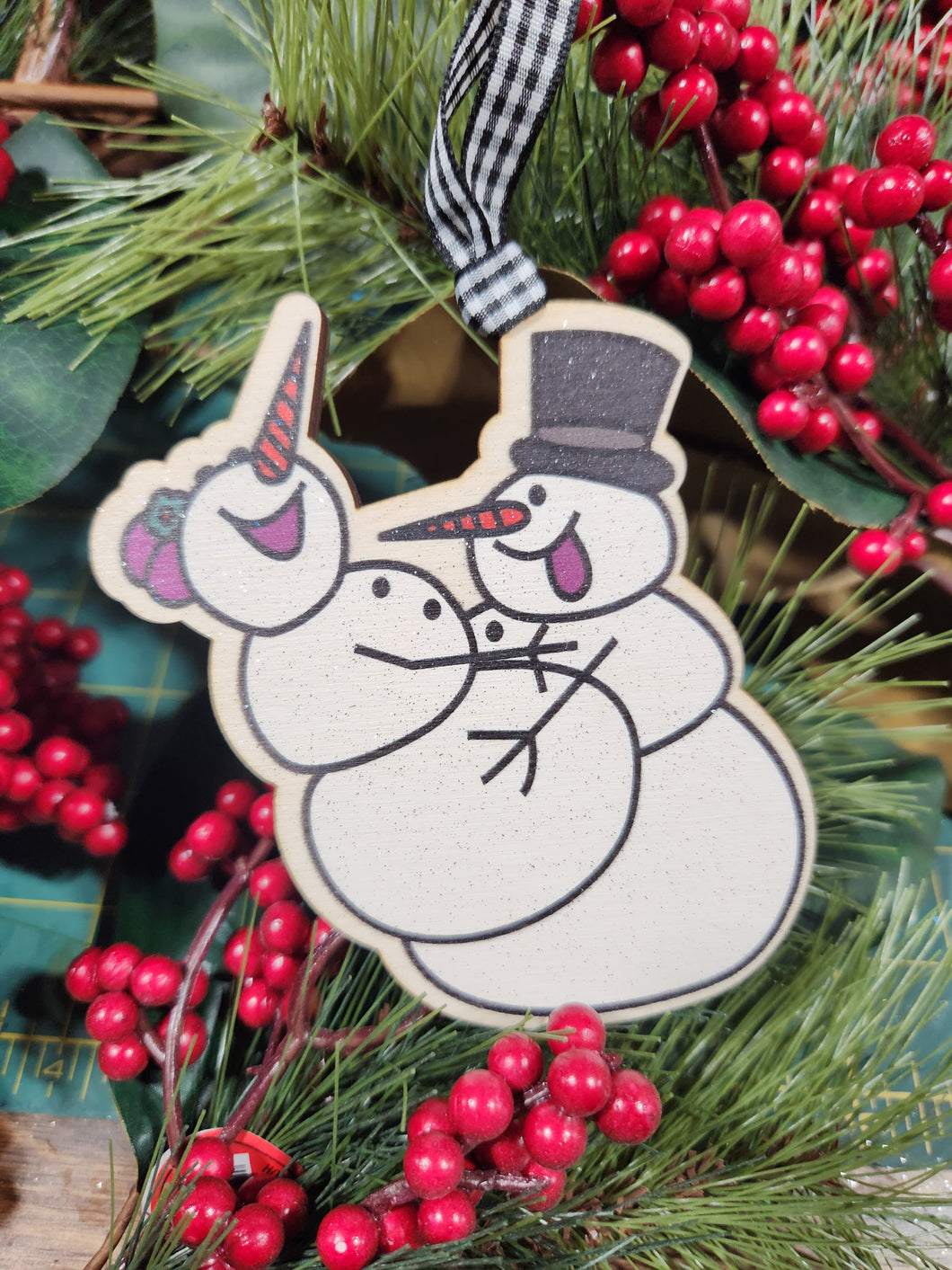 Dirty Snowman 3 ornament