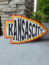 Load image into Gallery viewer, Bold Kansas City Arrowhead Door hanger
