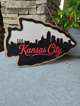 Load image into Gallery viewer, Kansas City Woodgrain Arrowhead

