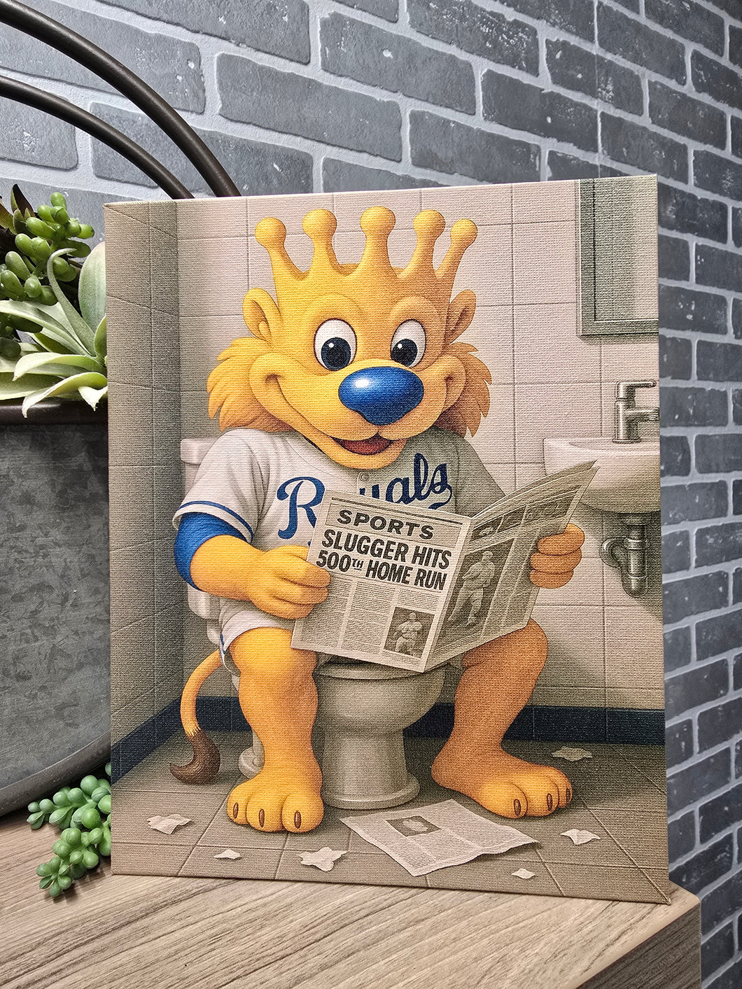 Royal Toilet Canvas