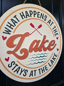 What happens at the lake