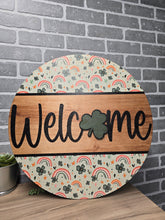 Load image into Gallery viewer, Welcome Lucky Charm Pattern Door Hanger
