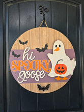 Load image into Gallery viewer, Hi spooky goose door hanger

