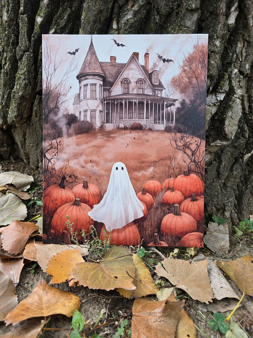 Haunted ghost house 11 x14