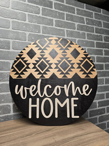 Welcome Home Aztec Door hanger