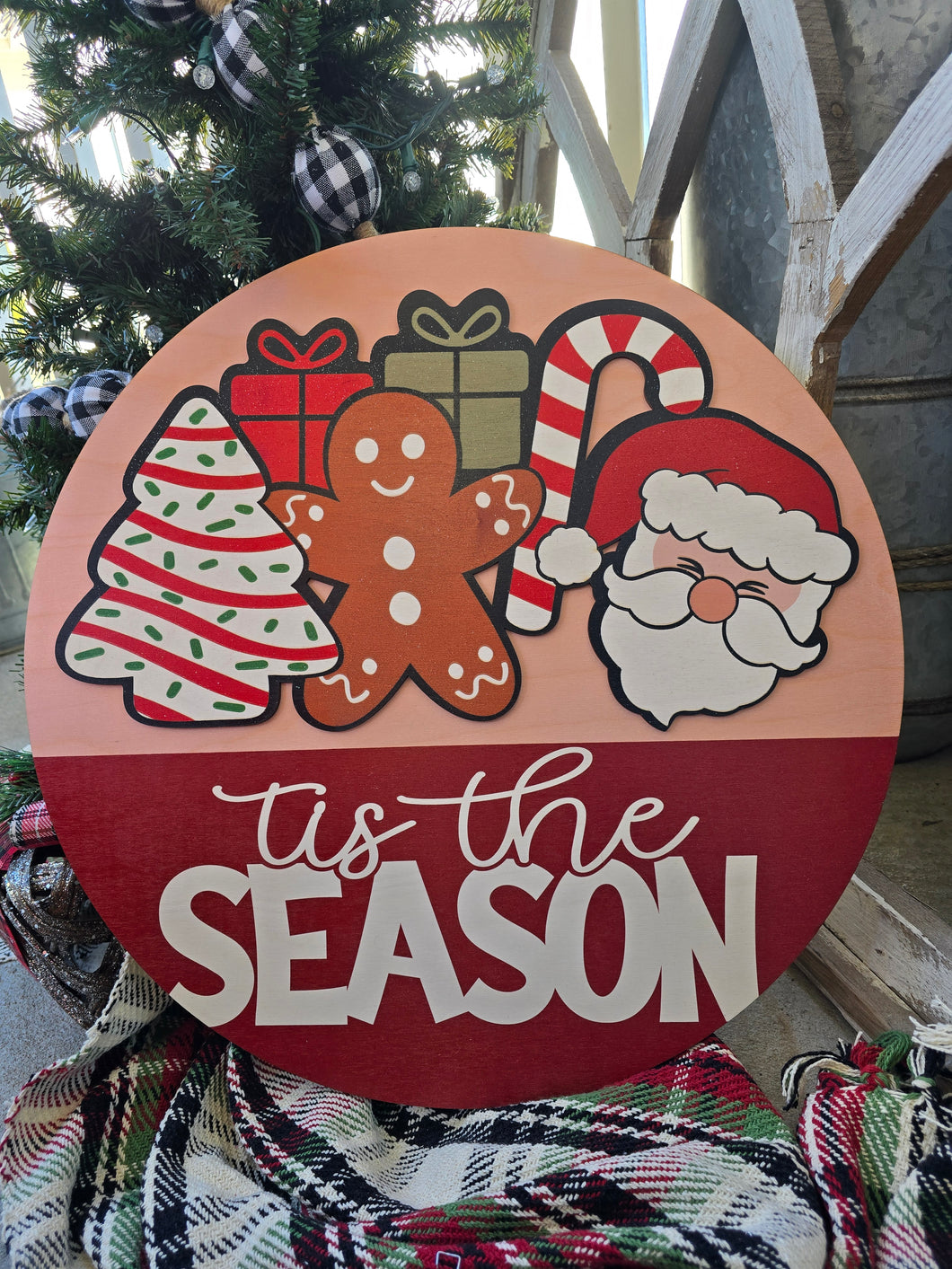 Tis the season Door Hanger
