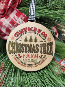 Christmas tree farm Ornament