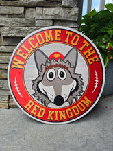 Load image into Gallery viewer, Red Kingdom Wolf Door Hanger
