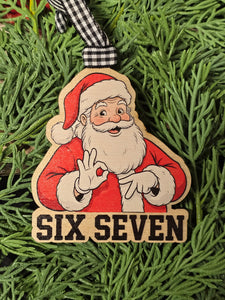 6-7 Santa Ornament