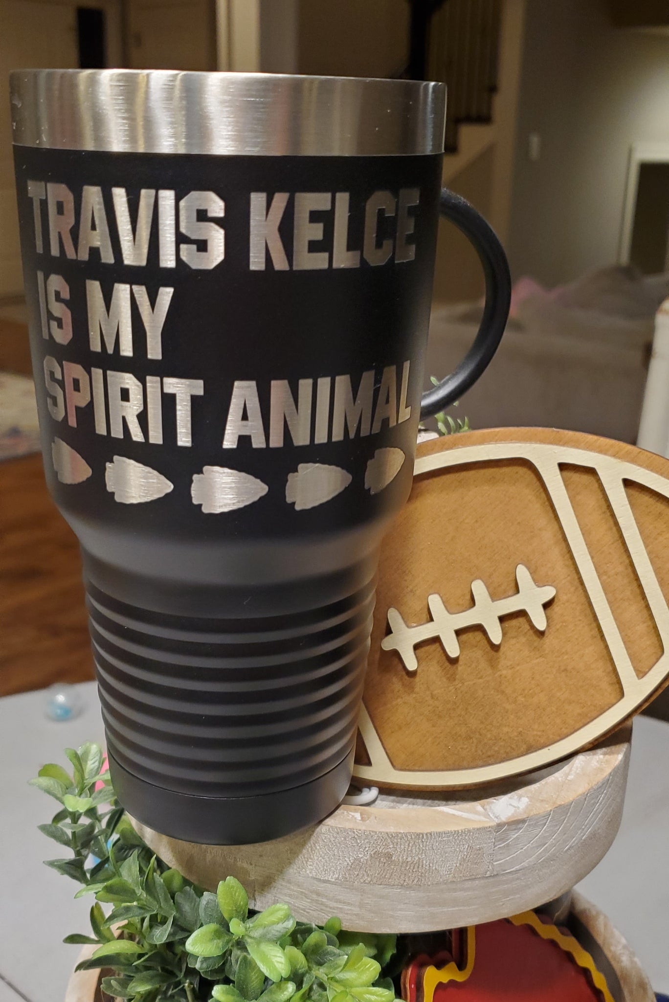 Travis Kelce is My Spirit Animal 30 oz Insulated Tumbler – Shut The Front  Door KC