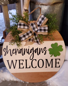 Shenanigans Welcome Door Hanger