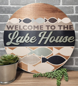 Lake House Fish Door Hanger