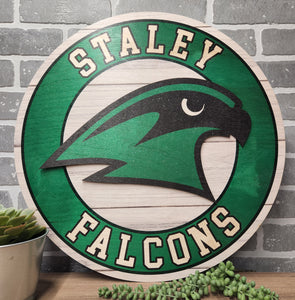 Staley falcons ship lap door hanger