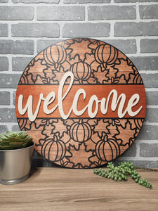 Fall pattern door hanger