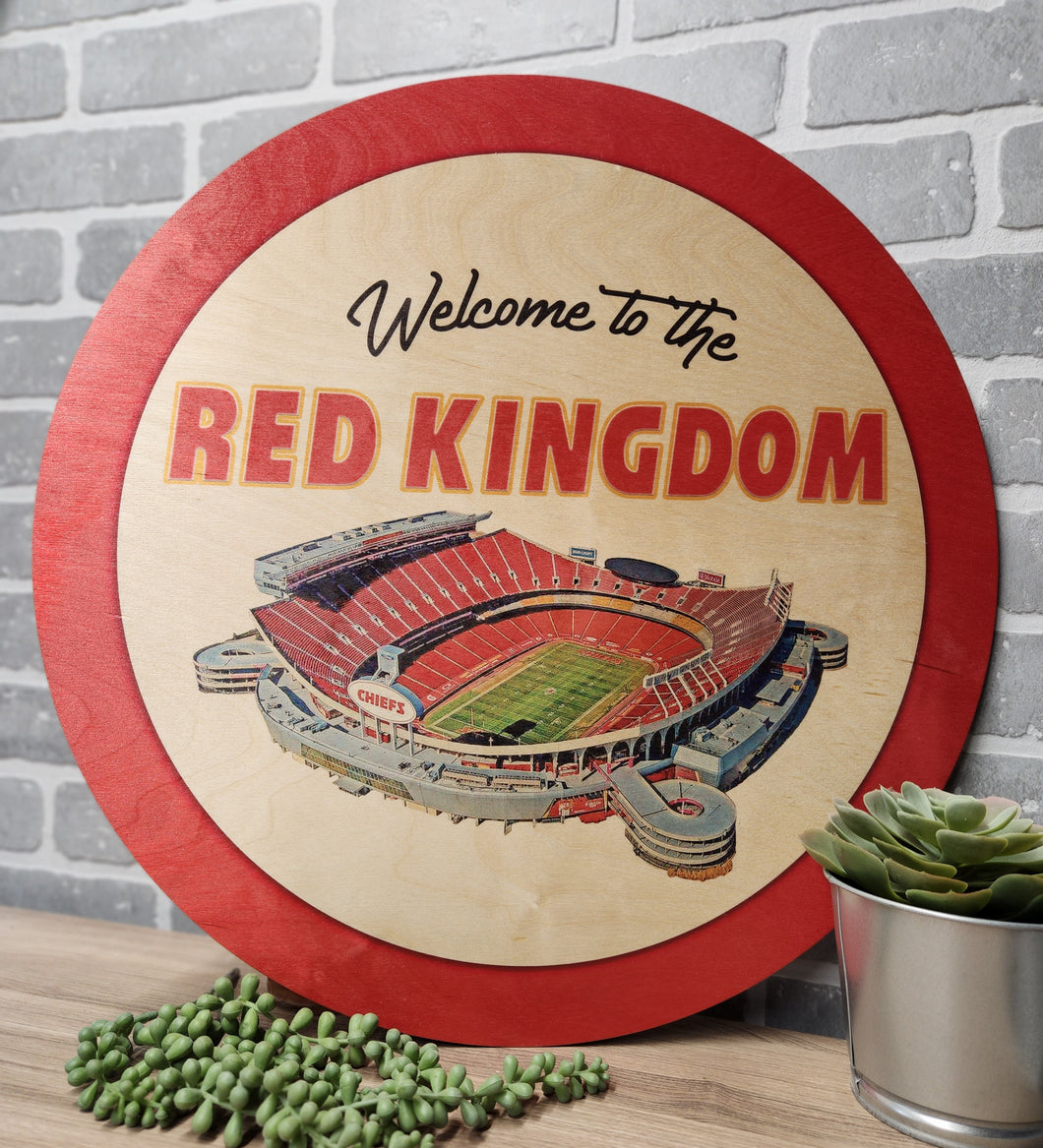 Welcome to the Red Kingdom Door hanger