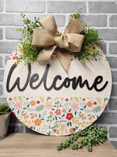 Load image into Gallery viewer, Multi colored spring door sign
