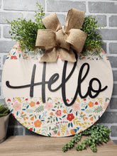 Load image into Gallery viewer, Multi colored spring door sign
